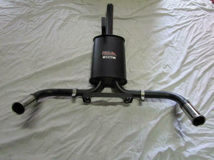 uitlaat Sportex Twin Exit 2x rond 55mm CLASSIC MINI, Auto-onderdelen, Uitlaatsystemen, Mini, Oldtimer onderdelen, Rover, Universele onderdelen