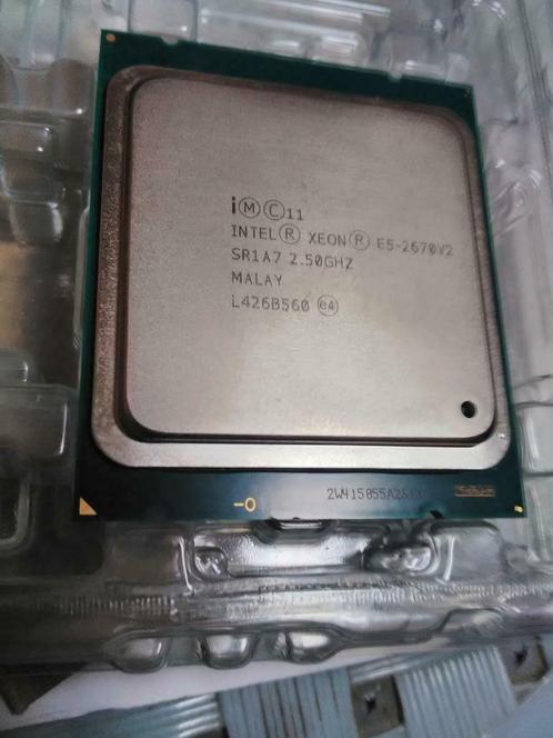 Intel Xeon E5-2670 v2 : 10C/20T 2,5GHz (3,3GHz Turbo) 25Mb, Informatique & Logiciels, Processeurs, Utilisé, 10-core, 3 à 4 Ghz