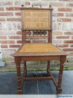 Decoratieve Gerestaureerde Mechelse rieten stoel, Antiek en Kunst, Ophalen