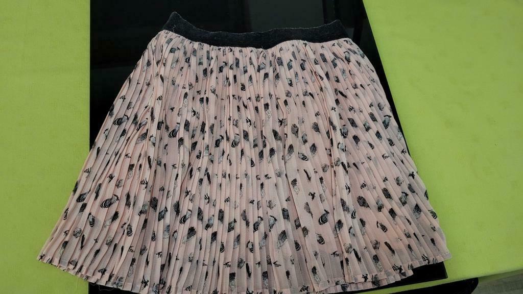 Rok roze / zwart m 128 / 134 plissé, Ophalen of Verzenden, Zo goed als nieuw, Meisje, Jurk of Rok