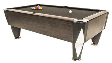 pooltafel Sam, kleur: donkerbruin -> Zaterdag Open ! beschikbaar voor biedingen