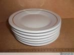 6 Assiettes à Dessert en Porcelaine 'Porcelaine de Baudour'., Antiquités & Art, Antiquités | Céramique & Poterie