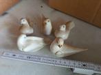 Oude duifjes 4 stuks, 8 cm, Ophalen of Verzenden, Gebruikt