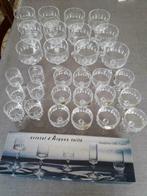 36-delig set glazen, kristal, Ophalen, Glas of Glazen, Overige stijlen, Glas