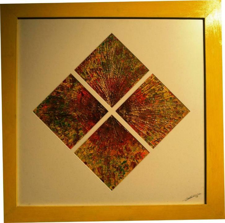 kunst  explosion of universe, Antiek en Kunst, Kunst | Schilderijen | Modern, Ophalen