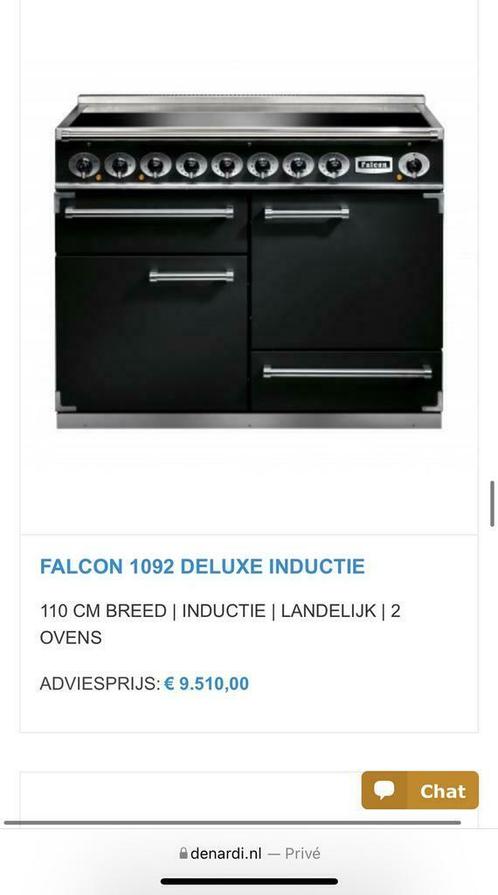 tofu Mobiliseren Baby ② Luxe fornuis Falcon INDUCTIE 110 cm 3 ovens 5 zone afzuigkap — Fornuizen  — 2dehands