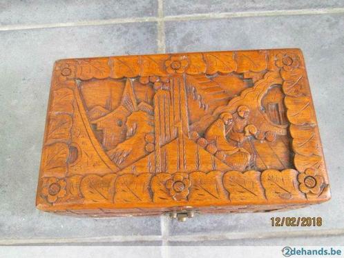 houten kistje, Antiek en Kunst, Curiosa en Brocante