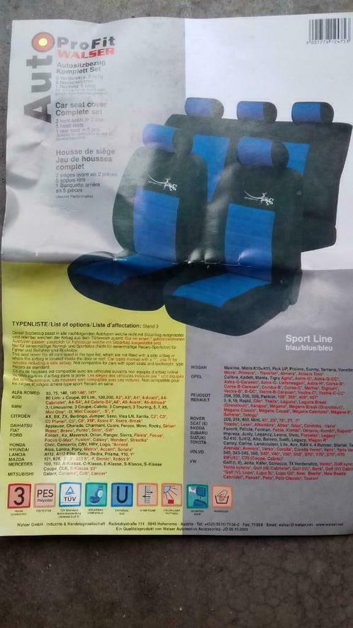 Walser Auto stoelbekleding Hastings, zwart, blauw, Auto-onderdelen, Overige Auto-onderdelen, Nieuw, Ophalen of Verzenden