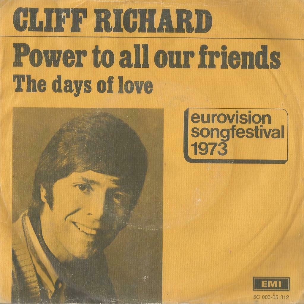 Cliff Richard – Power to all our friends / The days of love, Enlèvement ou Envoi, Single, Utilisé, Pop