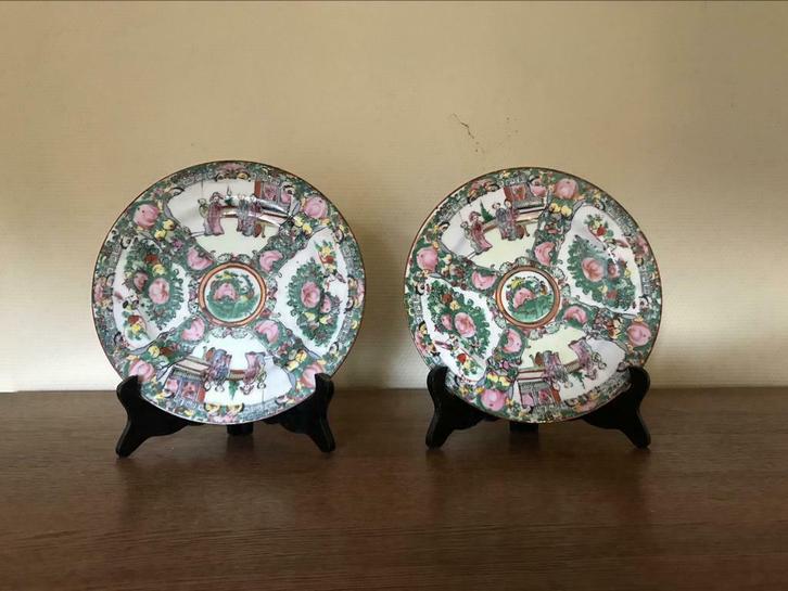 Chinese borden (2x), Antiek en Kunst, Antiek | Keramiek en Aardewerk, Ophalen of Verzenden