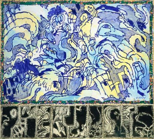 Recherche peinture, dessin, bronze de PIERRE ALECHINSKY, Antiek en Kunst, Kunst | Schilderijen | Modern, Ophalen of Verzenden