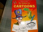 boek zo teken je cartoons, Ophalen of Verzenden, Nieuw, Jongen of Meisje