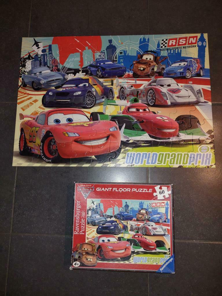 Vloerpuzzel 60 stuks - Cars, Ophalen, Meer dan 50 stukjes, Zo goed als nieuw, 4 tot 6 jaar