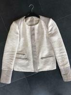 Blazer Patricia Pépé mt 42 met heel fijn leder, Kleding | Dames, Beige, Maat 42/44 (L), Ophalen of Verzenden, Zo goed als nieuw