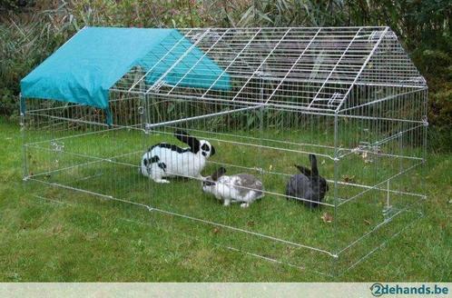 Buitenren konijnen incl zonne- bescherming - Agrodieren, Dieren en Toebehoren, Knaagdieren en Konijnen | Toebehoren, Ophalen of Verzenden