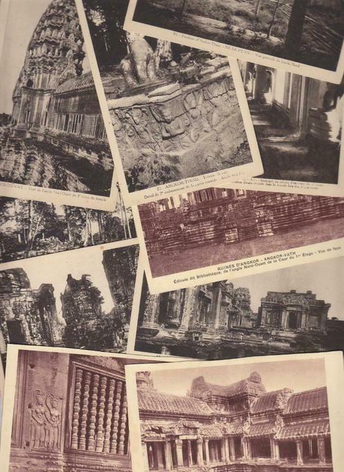 Lot de 10 cartes postales Angkor Vat Cambodge Empire Khmer, Collections, Cartes postales | Étranger, Non affranchie, Hors Europe