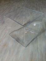 Glazen vaas (accubak) - vierkant (2 formaten: 16cm en 20cm), Comme neuf, Enlèvement, Moins de 50 cm, Autres couleurs