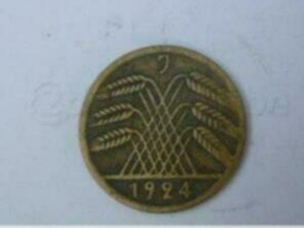 Ancienne pièce de monnaie Allemagne 1924, Envoi, Allemagne, Monnaie en vrac