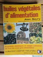 Huiles végétales d'alimentation A. Saury, Utilisé, Plantes et Alternatives