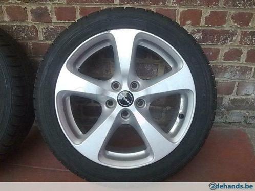 4 alu velgen 17" met winterbanden voor clk of andere, Auto-onderdelen, Banden en Velgen, Velg(en), Gebruikt