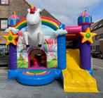 Rainbow Unicorn springkasteel te huur, Envoi, Neuf