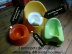 Jolis petits pots colorés pour l'apprentissage de la propret, Comme neuf, Autres types, Enlèvement ou Envoi