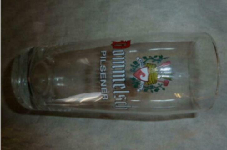 #C bier glas DOMMELSCH PILSENER Anno 1744, Verzamelen, Glas en Drinkglazen, Gebruikt, Bierglas, Ophalen of Verzenden