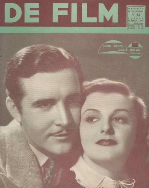 De Film (weekblad, jaargang 11, n 42, 1938, Patria), Boeken, Tijdschriften en Kranten, Ophalen of Verzenden