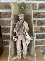 Magnifique Ancienne Sculpture Poterie Personnage atypique d', Enlèvement ou Envoi