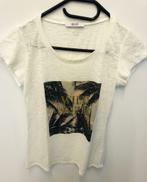 Crèmekleurige T-shirt van Liu Jo Jeans, Comme neuf, Manches courtes, Taille 36 (S), Liu Jo