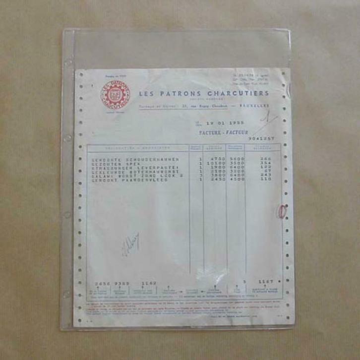 25 inlegbladen voor facturen-brieven-documenten formaat A4, Verzamelen, Merken en Reclamevoorwerpen, Nieuw, Ophalen of Verzenden