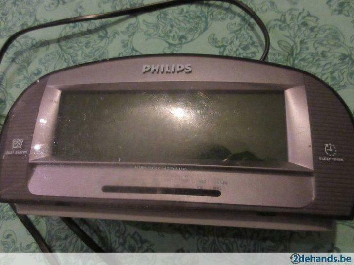 Philips AJ3540/12 Wekker Radio, Huis en Inrichting, Woonaccessoires | Klokken, Gebruikt
