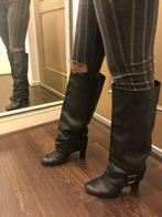 Livraison gratuite en cuir noir Party Party Block Heel Boots, Vêtements | Femmes, Comme neuf, Noir, Envoi, Bottes hautes