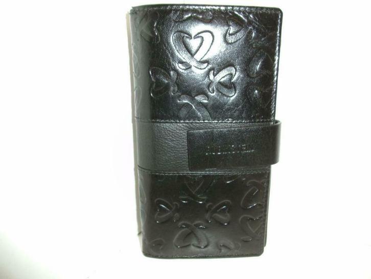 Lederen geldbeugel Rubinstein (DS203-a), Handtassen en Accessoires, Portemonnees, Zo goed als nieuw, Overige merken, Zwart, Leder