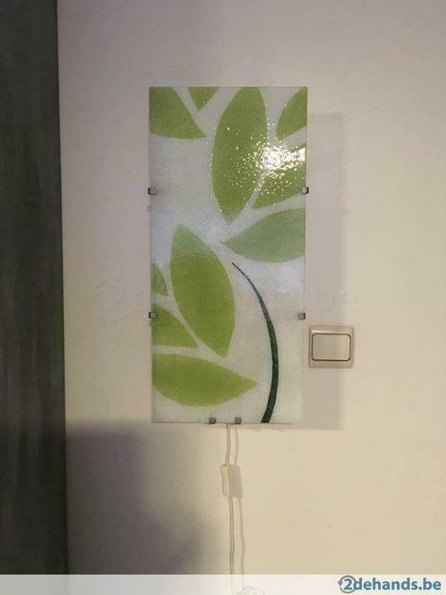 Wandverlichting, Huis en Inrichting, Lampen | Wandlampen, Gebruikt, Glas, Metaal, Ophalen