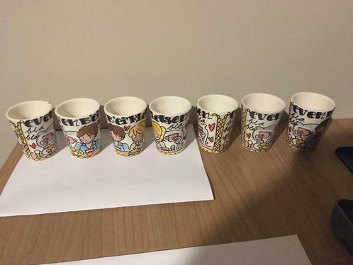 Eierdopjes blond Amsterdam set van 7, Huis en Inrichting, Keuken | Servies, Zo goed als nieuw, Overige typen, Blond Amsterdam