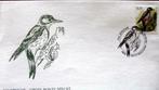 FIRST DAY COVER- VOGELS VAN BUZIN- DE GROTE BONTE SPECHT, Ophalen of Verzenden, Gestempeld, Dier of Natuur