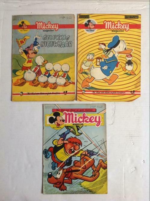 3 Weekbladen Mickey Magazine, Boeken, Stripverhalen, Gelezen, Meerdere stripboeken, Ophalen of Verzenden