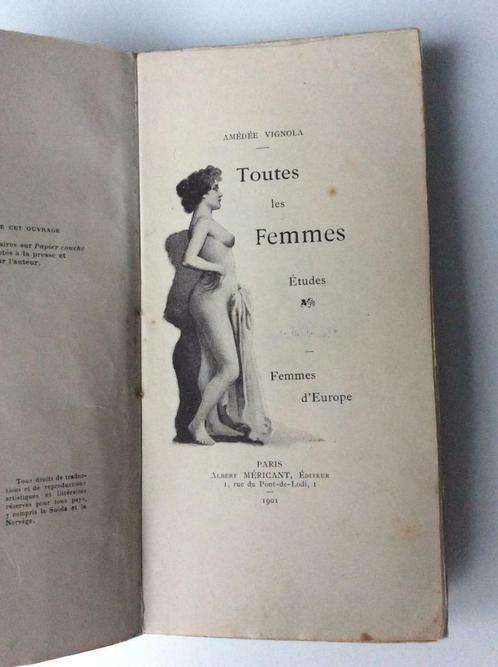 Toutes Les Femmes Etudes - Femmes d'europe - Amédée Vignola, Boeken, Overige Boeken, Gelezen, Ophalen of Verzenden