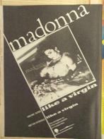 advertentie voor Madonna LP Like A Virgin, Enlèvement ou Envoi