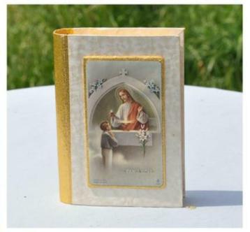 §ancienne boite a dragées de communion en carton  n°3, Enlèvement ou Envoi, Utilisé, Autres types, Christianisme | Catholique