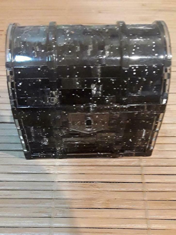 3D-puzzel zilveren kist met glitters - 46 stukjes, Kinderen en Baby's, Speelgoed | Kinderpuzzels, Gebruikt, 6 jaar of ouder, 10 tot 50 stukjes