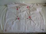 Nappe brodée main 85/85 CM, Enlèvement ou Envoi, Neuf, Rose