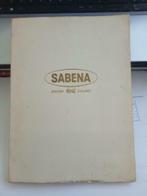 SABENA passenger book  /menu / info / Belgium - Congo 1958??