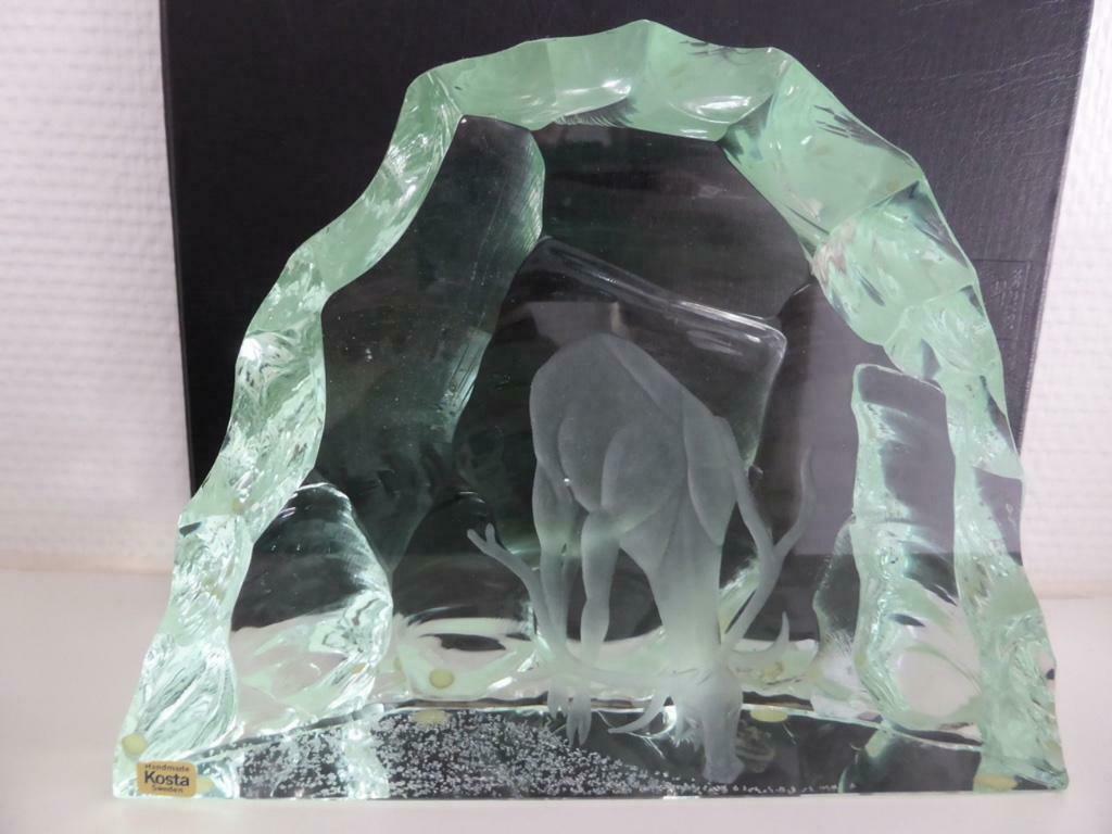 Edelhert- Kosta Boda - Vicke Lindstrand, Antiek en Kunst, Antiek | Glaswerk en Kristal, Verzenden