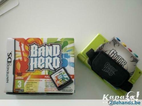 Band hero + grip + stylus + drum grip, Consoles de jeu & Jeux vidéo, Jeux | Nintendo DS, Utilisé, Enlèvement ou Envoi
