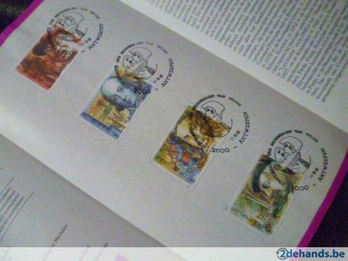 Permeke, Timmermans.., folder, speciale afstempeling, Verzamelen, Biermerken, Gebruikt, Verzenden