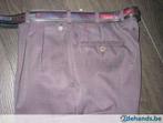 geklede broek met riem lendeomtrek 85 cm, Ophalen of Verzenden, Gedragen, Maat 48/50 (M), Paars