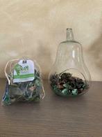 Peervormige potpourri vaas, Nieuw, Glas, Minder dan 50 cm