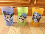 3 verres Disney avec Mickey Dingo Baloo pour collection, Collections, Autres types, Autres personnages, Utilisé, Enlèvement ou Envoi